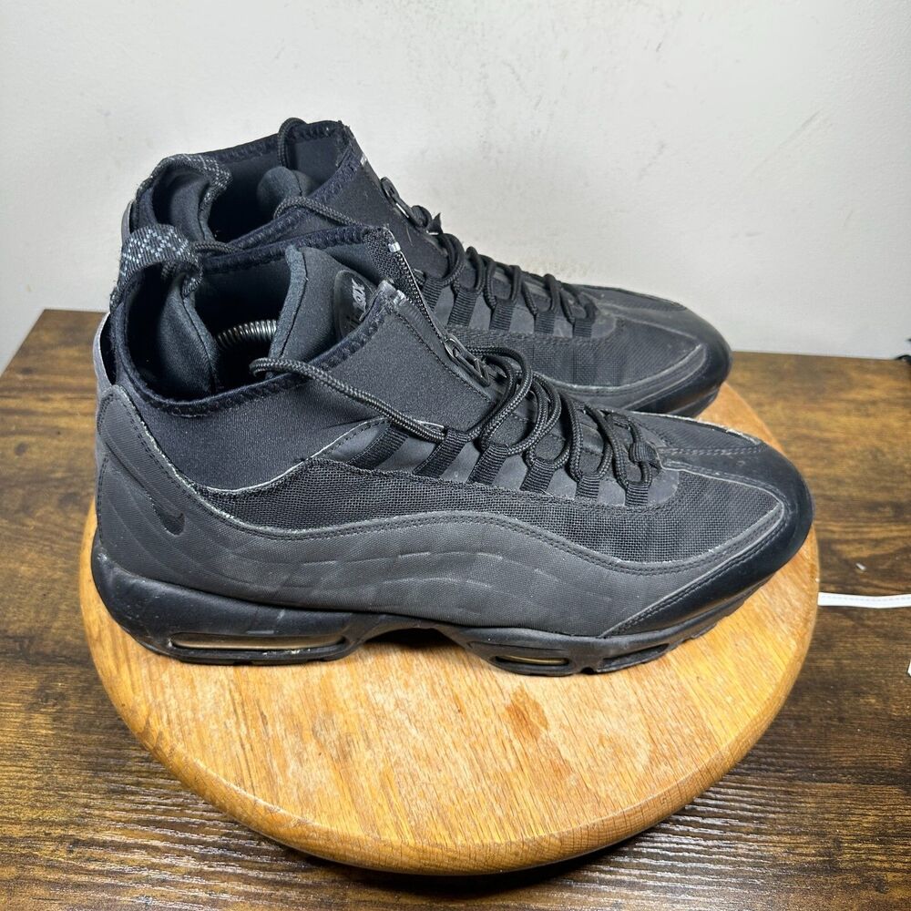 Nike Air Max 95 Sneakerboot Triple Black Shoes Sneakers Men's Size 12 806809-002